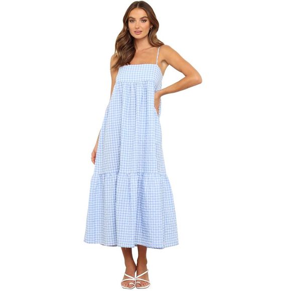 Petal & Pup Dresses & Skirts - Petal & Pup Womens Bradley Midi Dress US 10 Blue AUS 14 - NWT $86